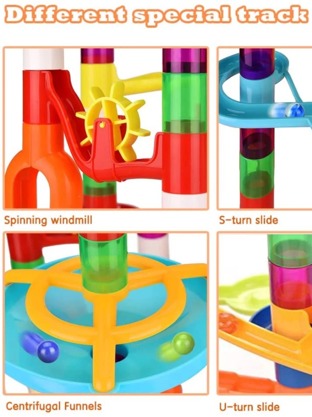 135 Pieces Marble Run for kids - Picture 5 of 5